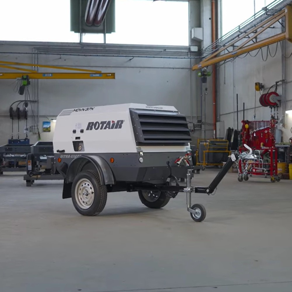 MDVN37K Motocompresor 3600l/min 7 bar Kubota + kit tractare, cu lumini, fara frana