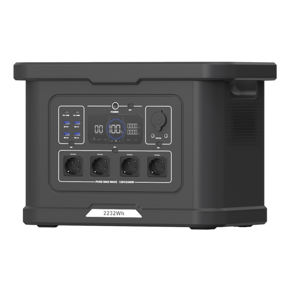 Statie acumulator portabil pentru incarcare electrica LongLife, LiFePO4, Generator Solar Power Station - 2400W, 2232Wh - CNO-PS2
