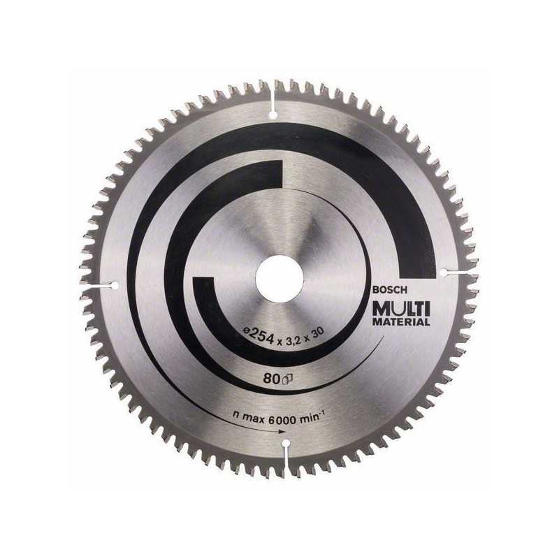 Bosch Panza ferastrau circular Multi Material, 254x30x3.2mm, 80T