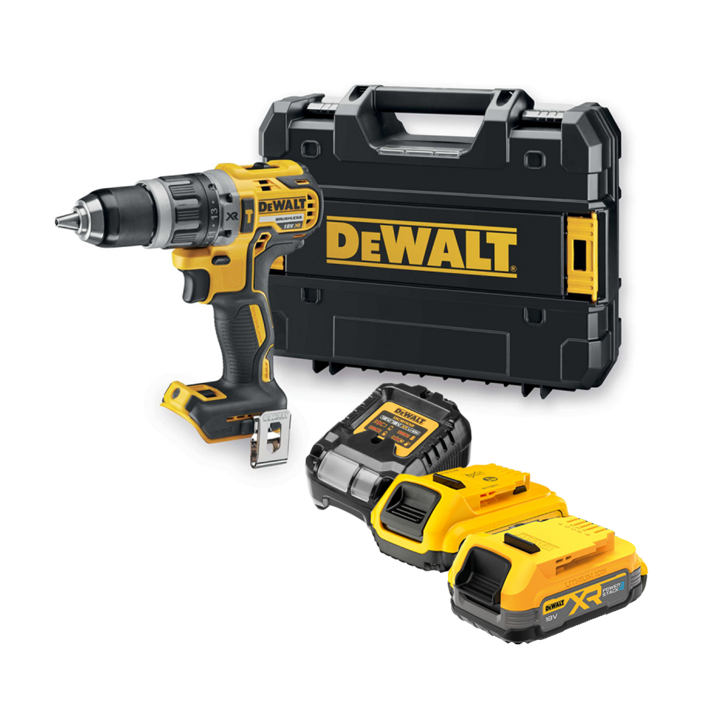 DEWALT DCD796D2-QW Masina de gaurit cu percutie, Li-Ion, 70Nm, brushless + Valiza + 1 acumulatoriLi-Ion, 18V, 2Ah + 1 x acumulta