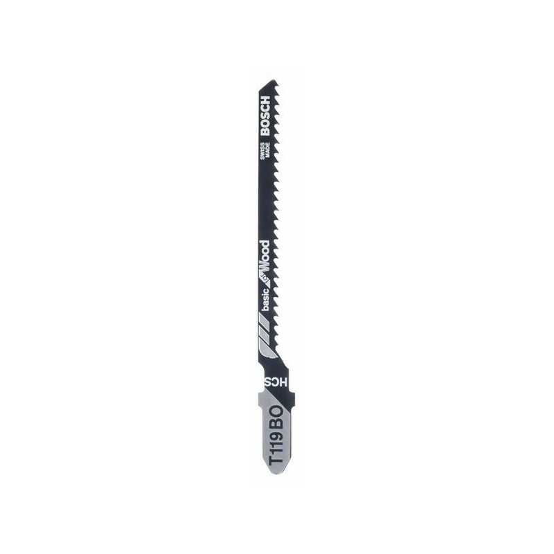 Bosch Set 5 panze ferastrau vertical T 119 BO Basic for Wood, 83mm