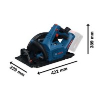 Bosch EXKS18V-68GX (solo) Ferastrau circular 18V, 190mm + L-Boxx, fara acumulator in set
