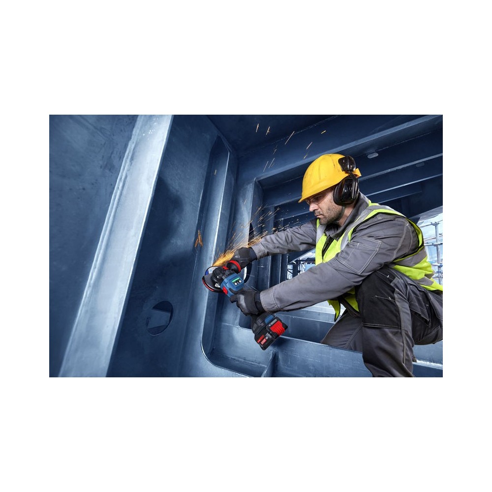 Bosch EXWS18V-15S (solo) Polizor unghiular 18V, M14 +accesorii + L-Boxx, fara acumulator in set
