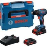 Bosch EXSR18V-90 Masina de gaurit 18V, 65Nm + 2 acumulatori EXBA18V-80 + incărcător rapid GAL 12V + L-BOXX