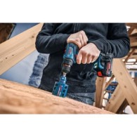 Bosch EXSR18V-90 Masina de gaurit 18V, 65Nm + 2 acumulatori EXBA18V-80 + incărcător rapid GAL 12V + L-BOXX