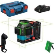 Bosch EXLL18V-120-33CG Nivela laser 18V, 120m + acumulator EXBA18V-40 + incărcător rapid GAL 18V + Valiză profesională
