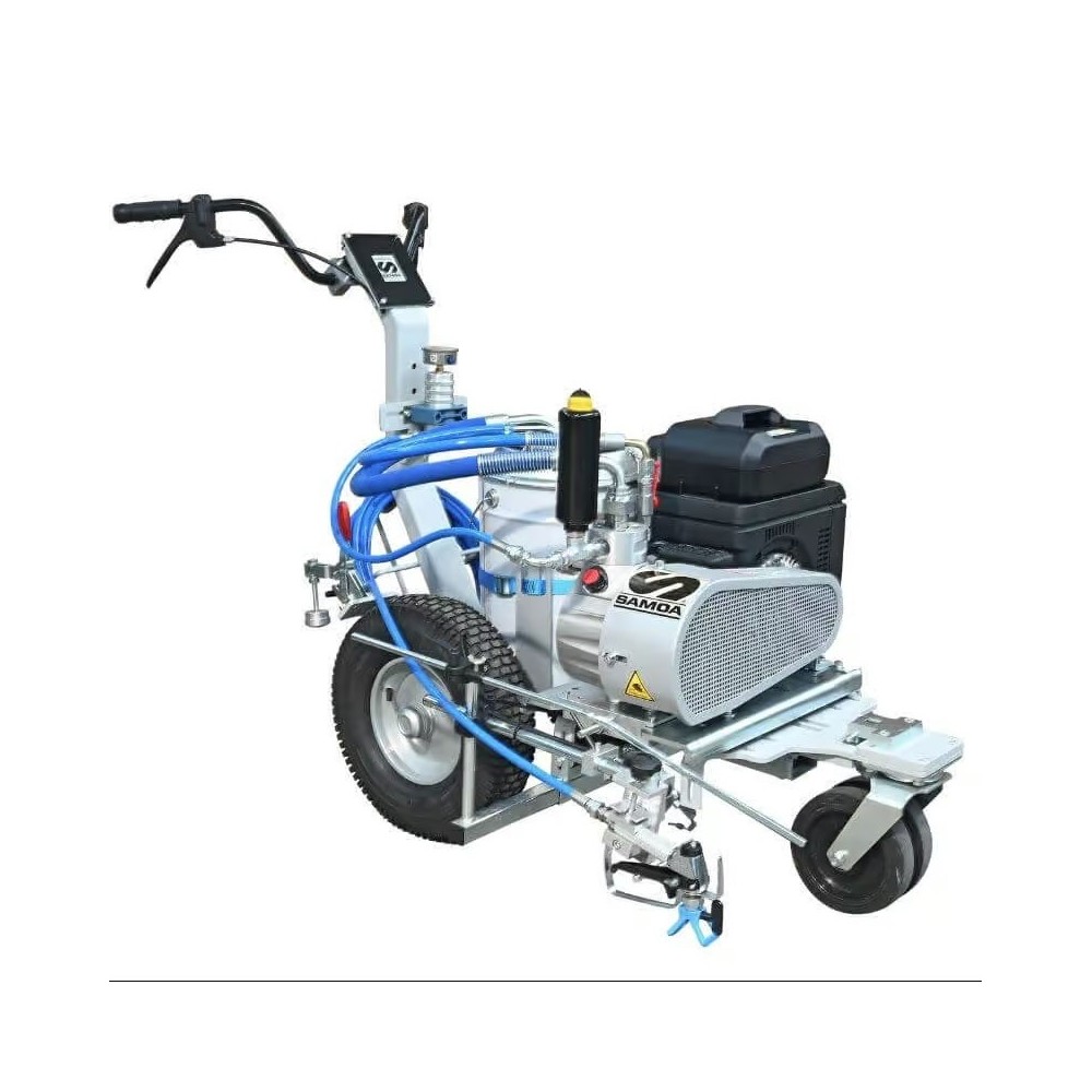 Echipament airless electric pentru trasat marcaje rutiere Larius Mirò E-Liner, 2.2 l/min - rezervor 50 litri Gravity