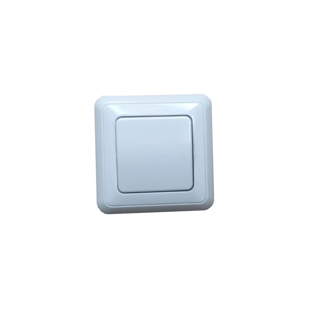 Buton cu revenire 1pol, 1 cale, 230V, 80x80x30mm