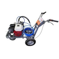 Echipament airless pentru trasat marcaje rutiere - Complet Echipat - 1/4", 2 pistoale, 1.8L/min, 5.5hp Honda - CNO-APSR-Duo-Hond