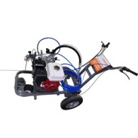 Echipament airless pentru trasat marcaje rutiere - Complet Echipat - 1/4", 2 pistoale, 1.8L/min, 5.5hp Honda - CNO-APSR-Duo-Hond