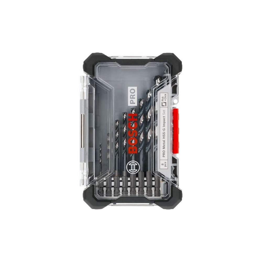 Bosch Set 8 burghie HSS-G Impact D2-10mm