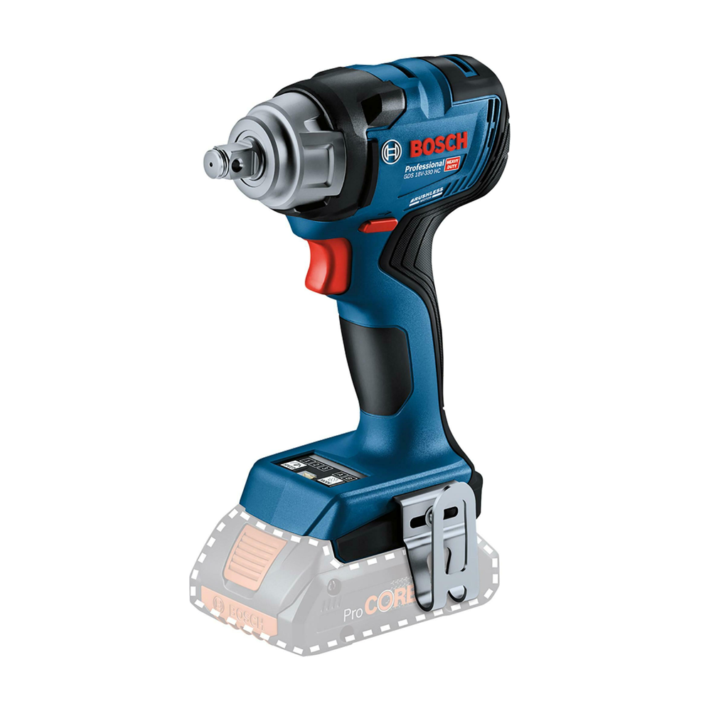 BOSCH GDS 18V-330 HC (SOLO) Surubelnita cu impact brushless, Li-Ion, 330Nm, prindere 1/2", fara acumulator in set