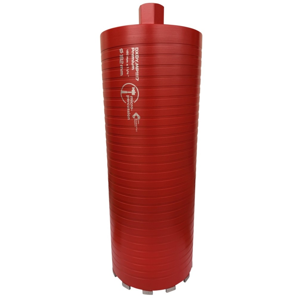 Carota diamantata cu micro-percutie pt. beton armat diam. 182 x 450 (mm) - Super Premium - DXDY.MP1117.182