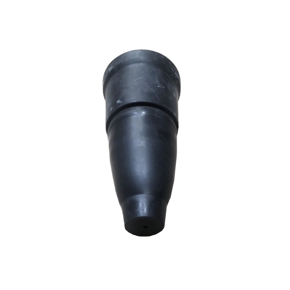 Cupla Schuko 16A/250V, IP44, negru, cauciuc