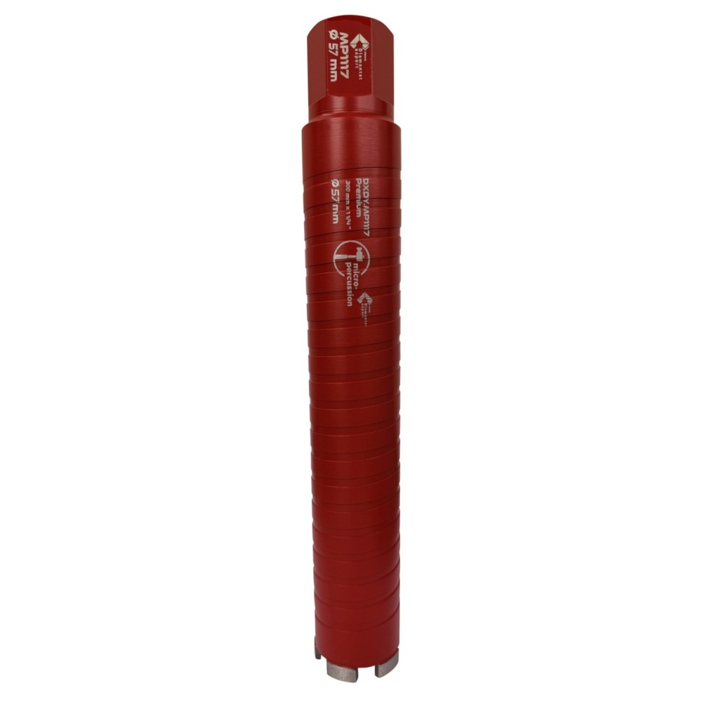 Carota diamantata cu micro-percutie pt. beton armat diam. 57 x 300 (mm) - Super Premium - DXDY.MP1117.057