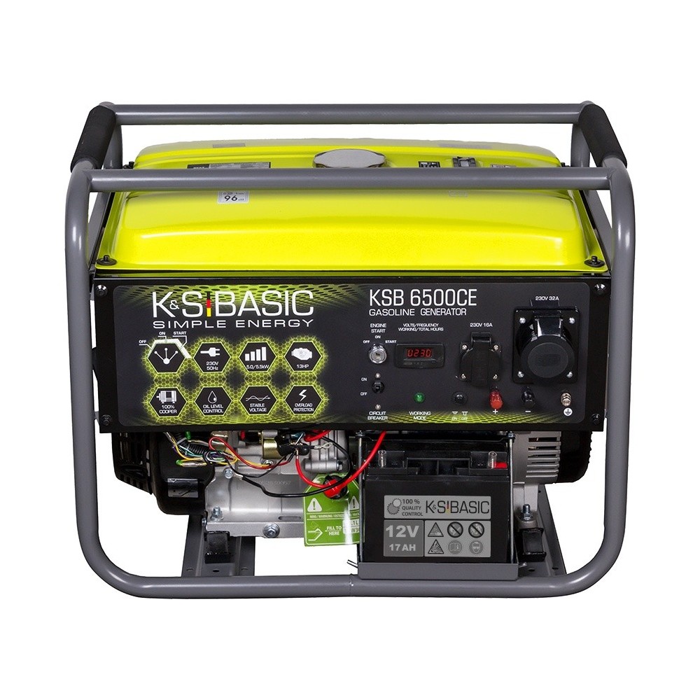 Generator de curent 5.5 kW benzina BASIC LINE - Konner & Sohnen - KSB-6500C