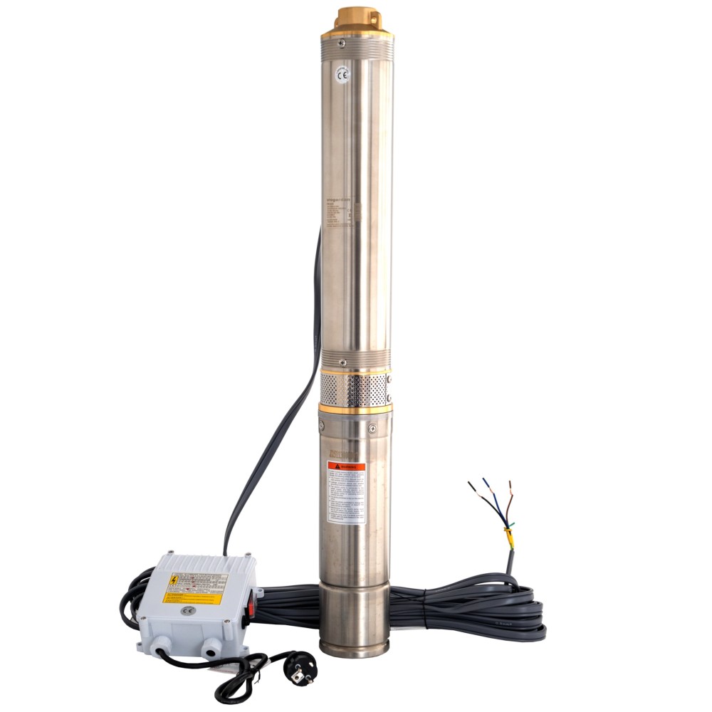 ProGARDEN 4PS658 Pompa submersibila 1.25", 550W, 100L/min, 58m, 8 etaje, apa curata