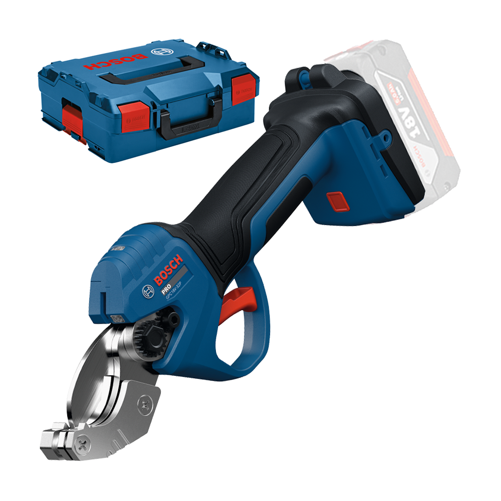 BOSCH PRO GPC 18V-32 P (SOLO) Cleste taiat tevi Li-Ion, 18V, capacitate taiere 32 mm + Valiza L-BOXX, fara acumulator si incarca