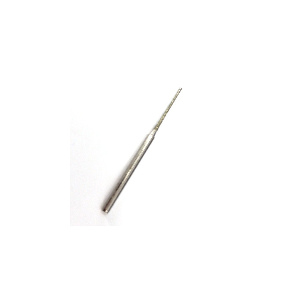 Burghiu freza diamantata, diam 0,8mm, lungime activa 15mm, totala 42mm, coada prindere 2,3mm - DXDY-MPU350W-CD15