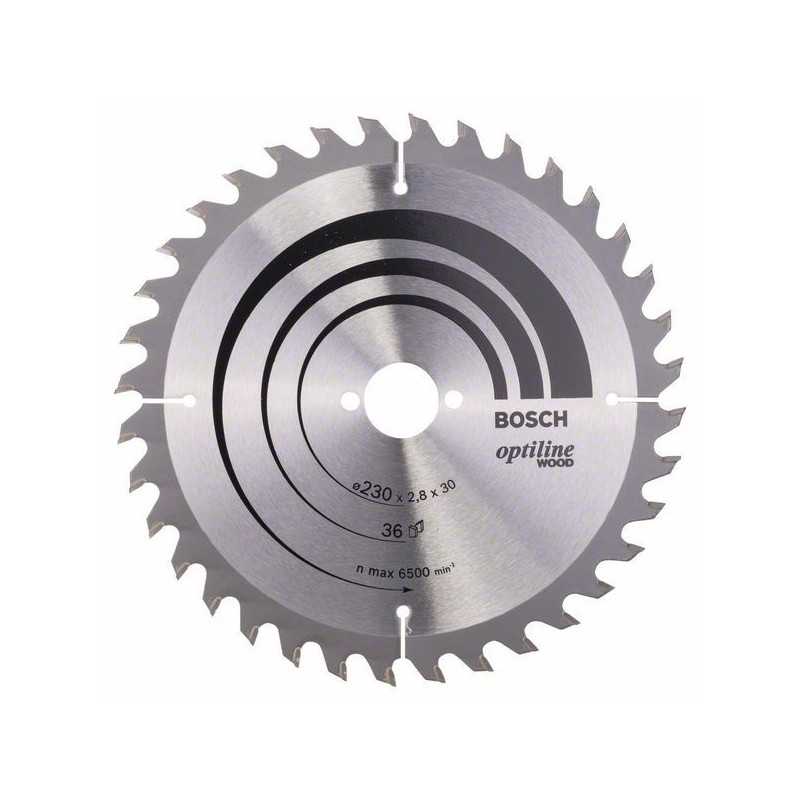 Bosch Panza ferastrau circular Optiline Wood, 230x30x2.8mm, 36T