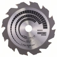 Bosch Panza ferastrau circular Construct Wood, 160x20x2.6mm, 12T
