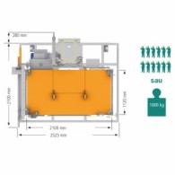 Ascensor pentru santier ELECTROELSA ELSA H10 inaltime maxima 220 m sarcina maxima 1000 kg 400V
