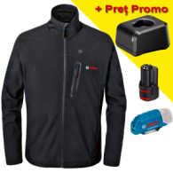 BOSCH GHJ 12+18V XA Jacheta incalzita Unisex Li-Ion, cu 1 acumulator 12V, 2Ah + adaptor 12V + incarcator GAL12V-20 - marime L
