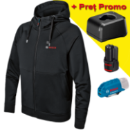 BOSCH GHH 12+18V XA  Jacheta incalzita Unisex Li-Ion, cu un acumulator 12V, 2Ah + adaptor 12V + incarcator GAL12V-20 - marime M