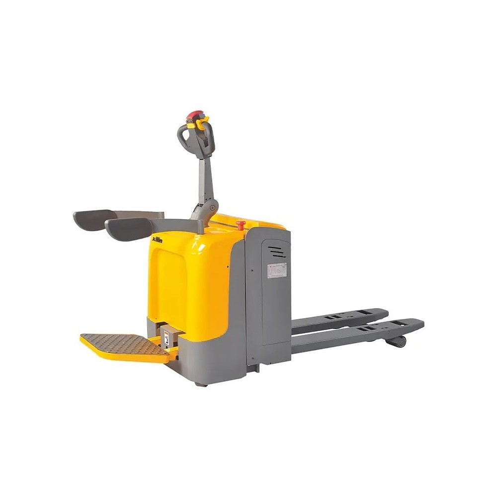 Transpalet electric cu platforma suport pentru utilizator, XILIN CBD20R-II (2.0T, 550X1150mm, Li-Ion)