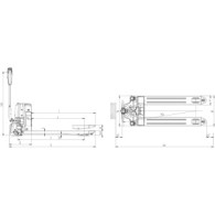 Transpalet electric, XILIN CBD20W-II LI (2.0T, 550X1150mm)