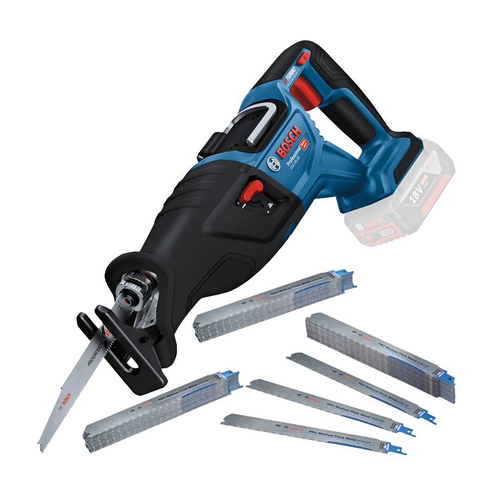 BOSCH GSA 18V-28 (SOLO) Ferastrau sabie Li-Ion, fara acumulator in set + Set 75 panze