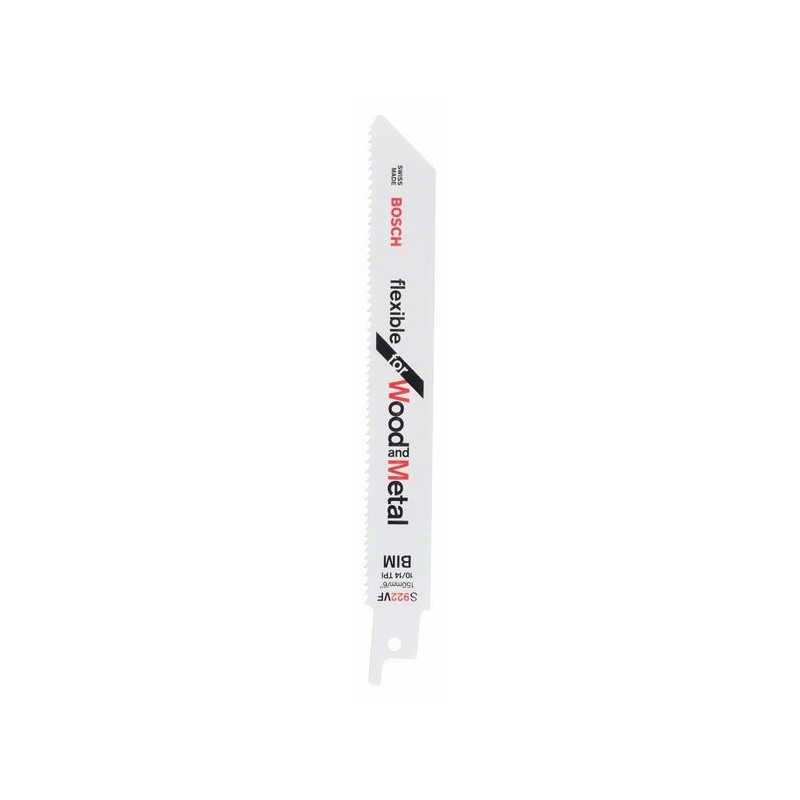 Bosch Set 5 panze ferastrau sabie S 922 VF Flexible for Wood and Metal, 150mm