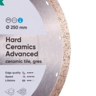 Disc diamantat DiStar HCA pt. Placi ceramice dure, Portelan gros - 250x25.4 (mm) Super Premium - DiStar-11120349019