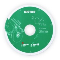 Disc diamantat DiStar Shine ultra-subtire (0.6mm) pt. Gresie portelanata, placi ceramice - 125x22.23 (mm) Super Premium - DiStar