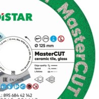 Disc diamantat DiStar MasterCut pt. Gresie portelanata, placi ceramice - 125x22.23 (mm) Premium - DiStar-89568442142