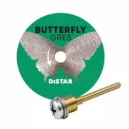 Disc diamantat Butterfly ultra-subtire pt. mini-polizoare, pt. portelan, 45x0,6x5,8 (mm) cu ax prindere 3.2-3.0F, Premium - DiSt