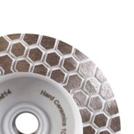 Disc cupa diamantat DiStar DGM pt. slefuiri Placi ceramice dure, diam. 45mm, gran. 60, ax M14 - DiStar-17483524005