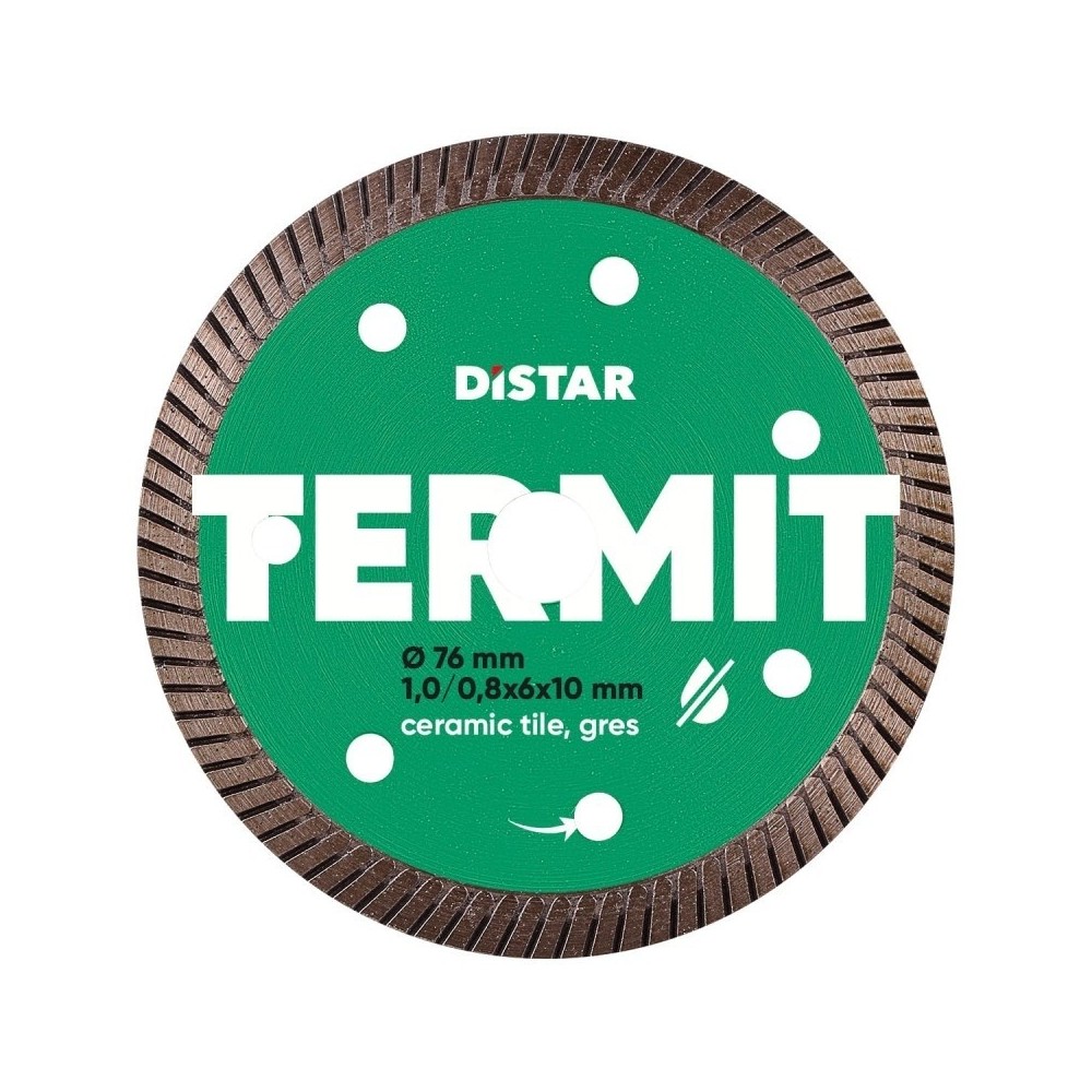 Disc diamantat Termit subtire pt. mini-polizoare, pt. portelan, 76x1,0/0,8x10 (mm) Premium - DiStar-11139053030