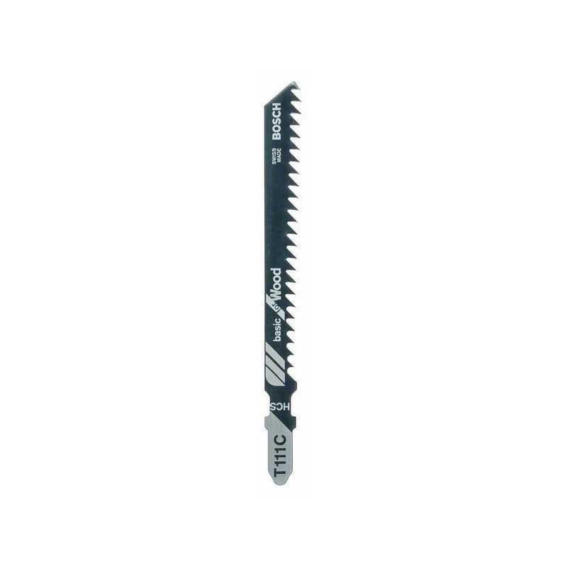 Bosch Set 5 panze ferastrau vertical T 111 C Basic for Wood, 100mm