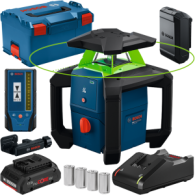 BOSCH GRL18V-3-31G Nivela laser rotativa cu laser VERDE (300 m) cu 1 acumulator ProCORE 18V, 4Ah, + Incarcator GAL18V-40 + LR3-2