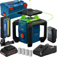 BOSCH GRL18V-4-34CVG Nivela laser rotativa cu laser VERDE (400 m) cu 1 acumulator ProCORE 18V, 4Ah, + Incarcator GAL18V-40 + LR