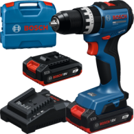 BOSCH GSB18V-52 Masina de gaurit cu percutie brushless cu 2 acumulatori Li-Ion, 2Ah, 70Nm + Incarcator 2Ah + Valiza L-CASE