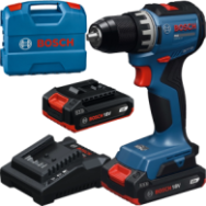 BOSCH GSR18V-52 Masina de gaurit si insurubat brushless cu 2 acumulatori Li-Ion, 2Ah, 70Nm + Incarcator 2Ah + Valiza L-CASE