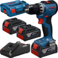 BOSCH GSR18V-52 Masina de gaurit si insurubat brushless cu 3 acumulatori Li-Ion, 5Ah, 70Nm + Incarcator 4Ah + Valiza L-BOXX