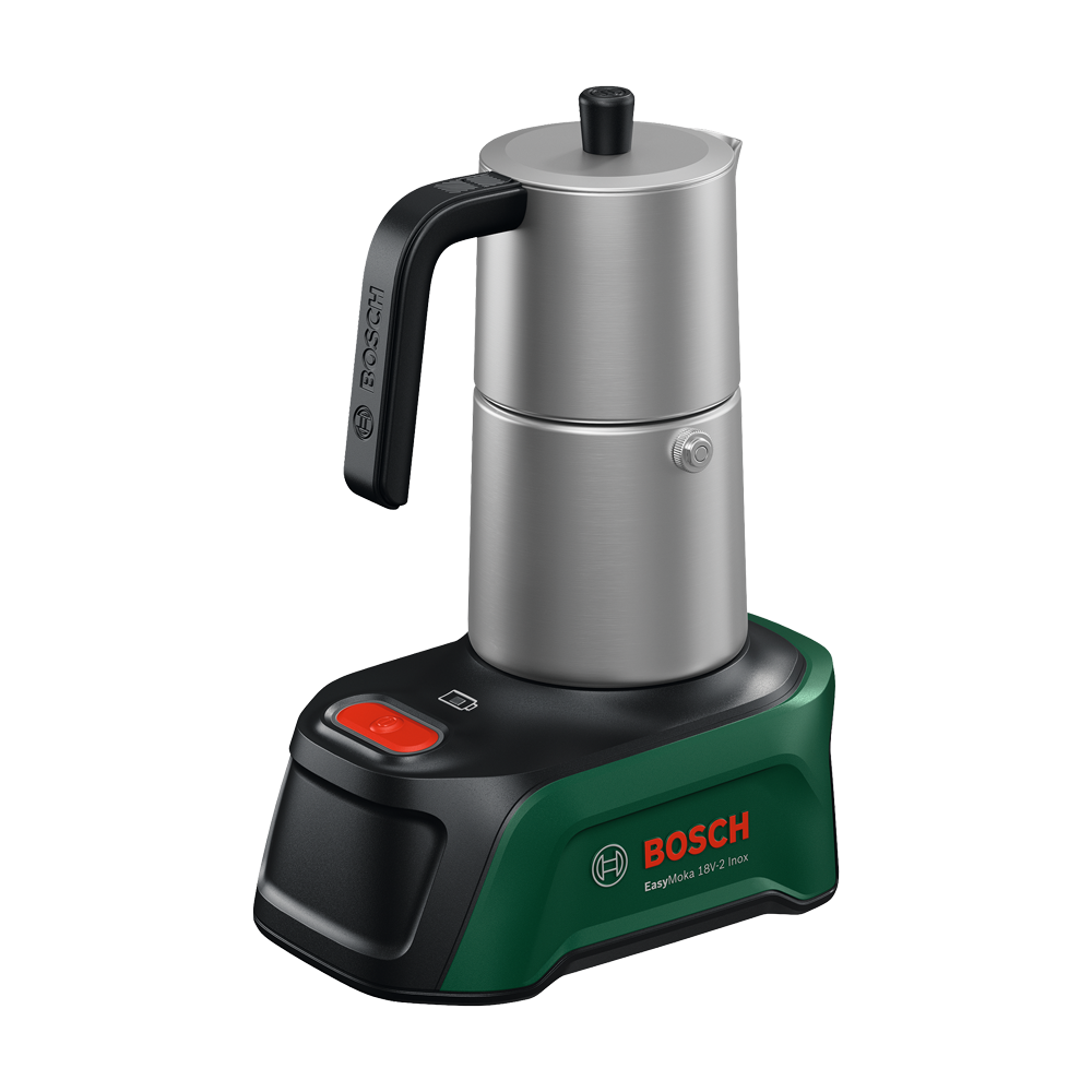 BOSCH EasyMoka 18V-2 Inox (SOLO) Aparat de factut cafea Li-Ion, 18V, fara acumulator si incarcator in set