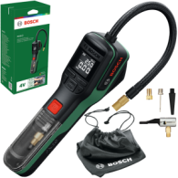 BOSCH PNEO Pompa de aer cu 1 acumulator 4V, 3Ah, 10.3 bari (cu acumulator detasabil)