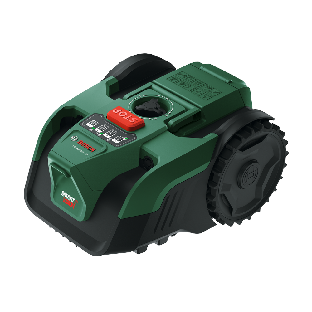 BOSCH VISIMOW18V-100 (SOLO) Robot pentru tuns gazon brushless, Li-Ion, 18V, latime 16 cm, inaltime de taiere 20-60 mm, maxim 100