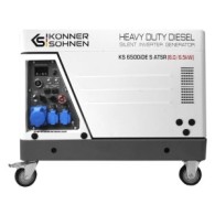 Generator de curent 6.5 kW inverter, insonorizat - DIESEL - Konner & Sohnen - KS-6500iDЕ-S-ATSR