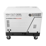 Generator de curent 6.5 kW inverter, insonorizat - DIESEL - Konner & Sohnen - KS-6500iDЕ-S-ATSR
