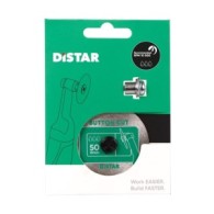 Disc diamantat ButtonCut ultra-subtire pt. mini-polizoare, pt. portelan, 50x0,8x5,8 (mm) cu ax prindere 3.2-3.0F, Premium - DiSt